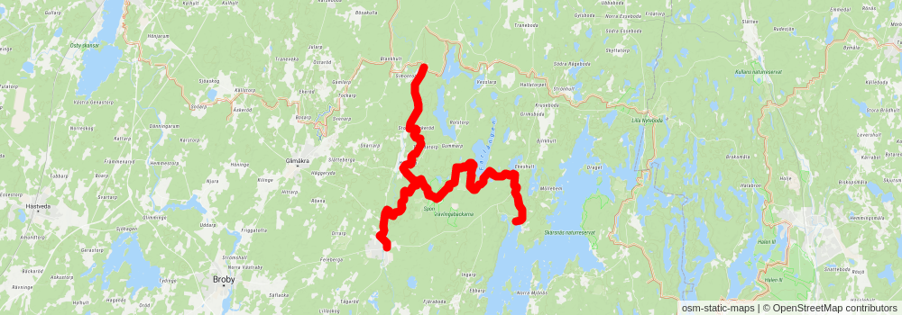 Skåneleden 1 spur 2 Map