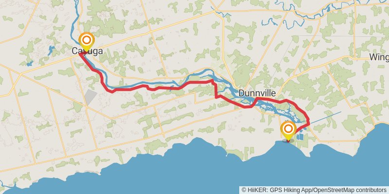 Grand Valley Trail stage 12 Map