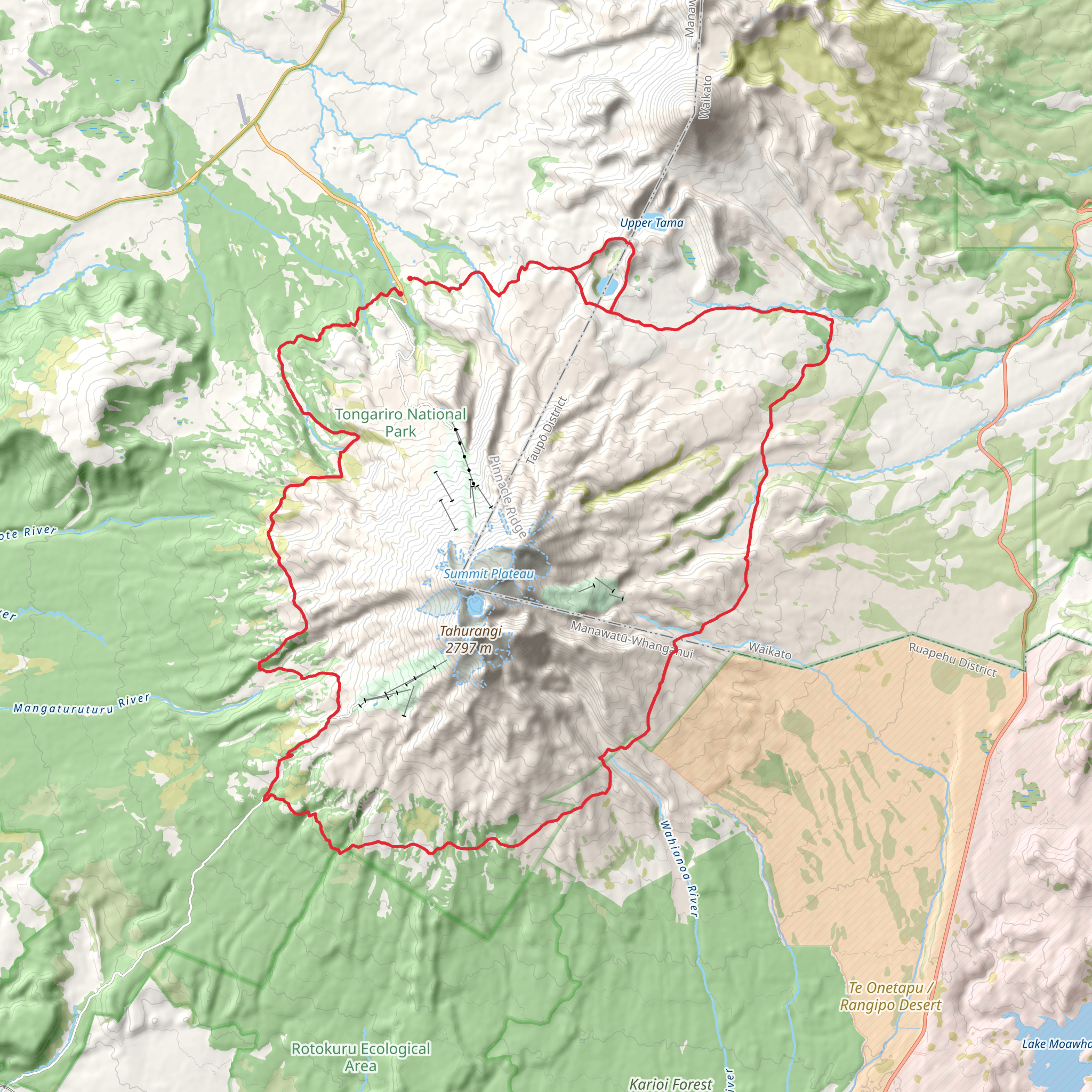 Round the Mountain Track mobile static map