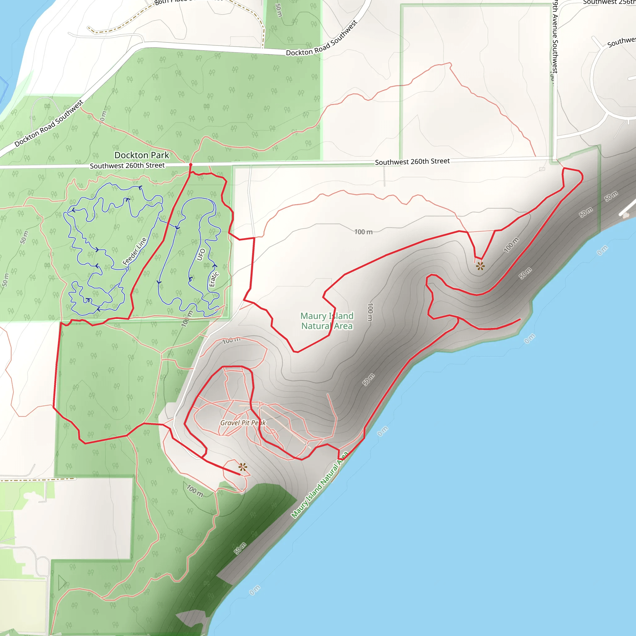Vashon Gravel Pit Loop mobile static map