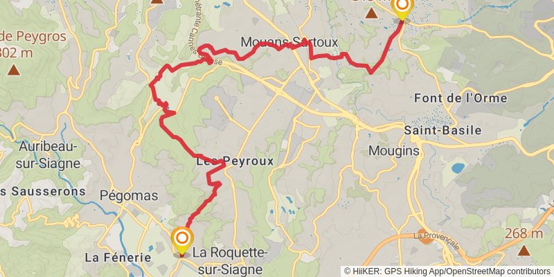 Camino Menton-Candanchu via Arles stage 6 Map