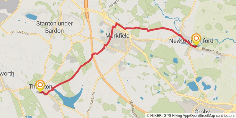 Leicestershire Round stage 9 Map