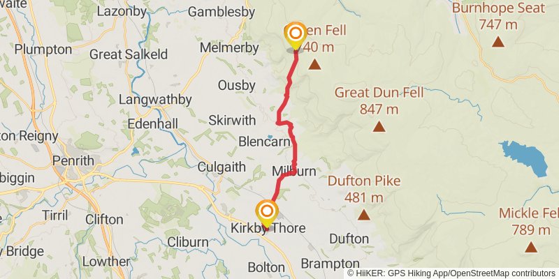 Hadrian's High Way stage 6 Map