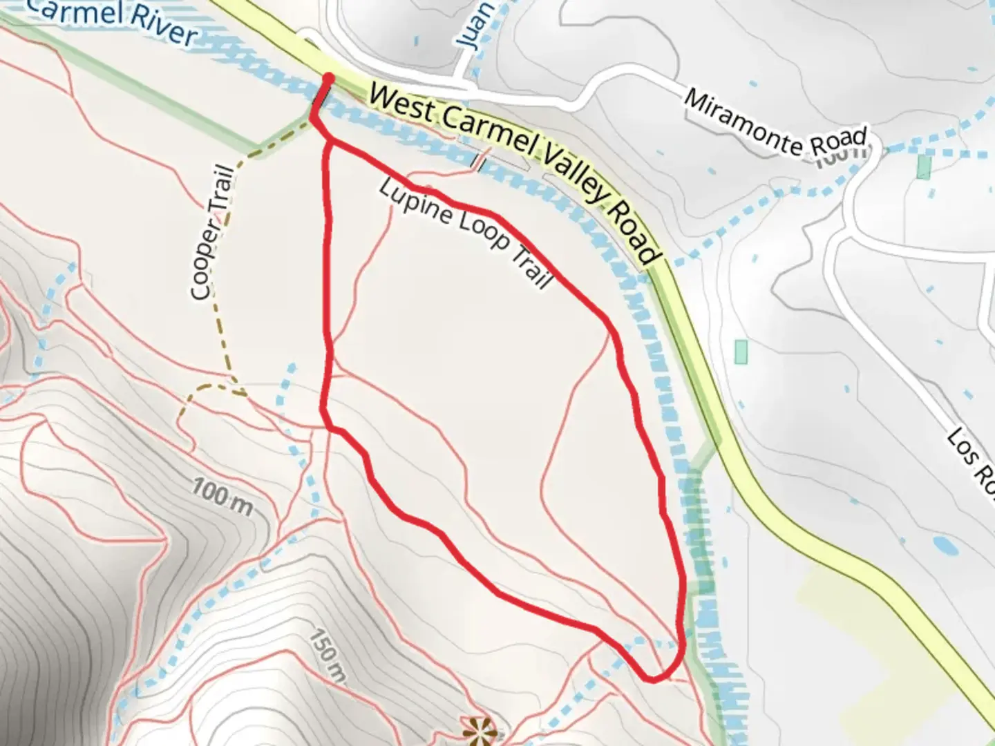 An image depicting the trail Lupine Loop Trail and its surrounding area.