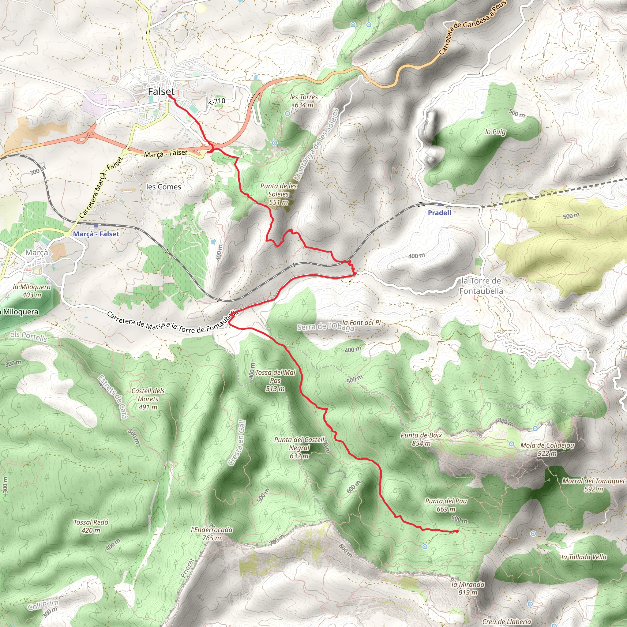 Falset Trail PR C 53 mobile static map