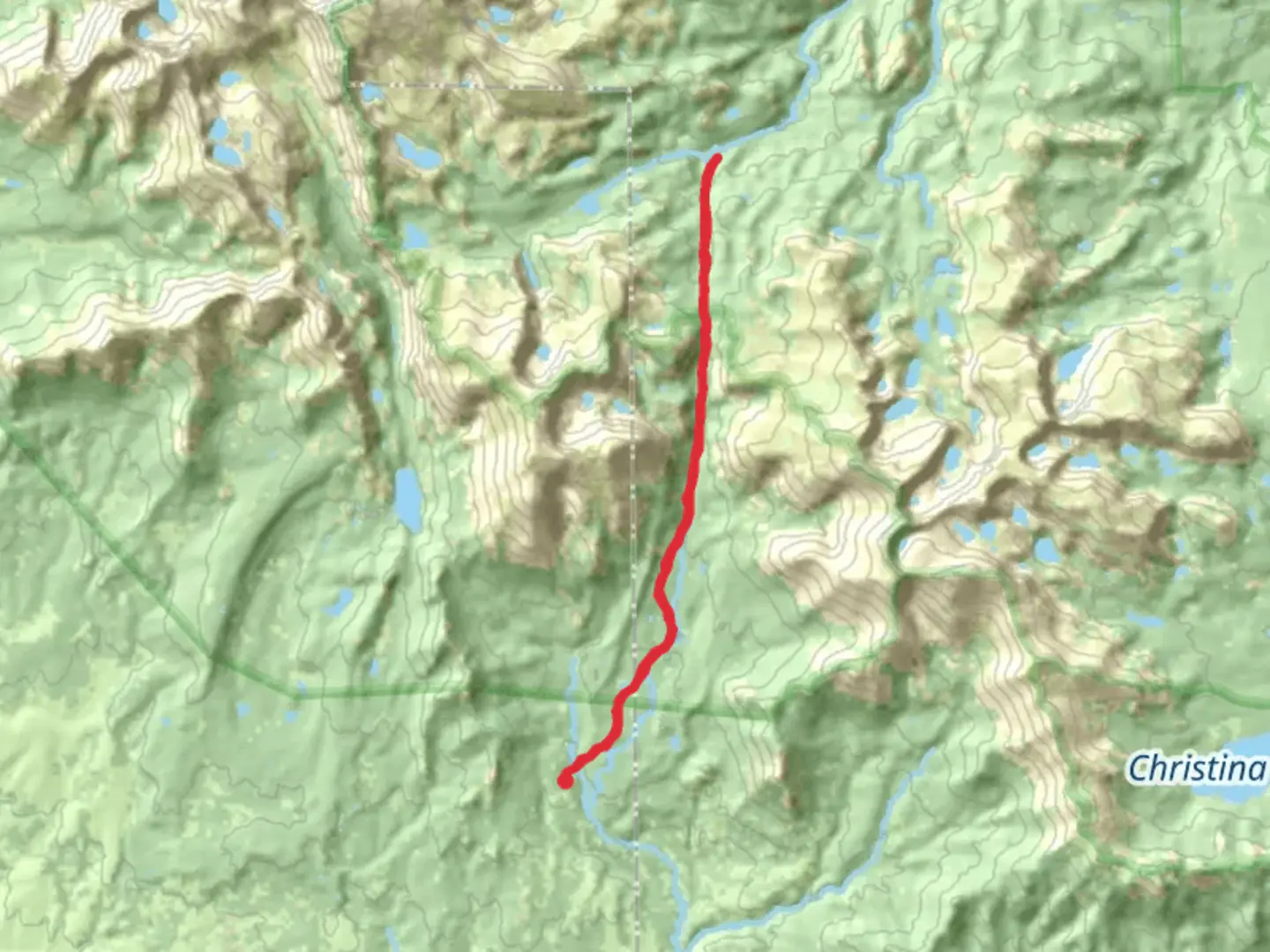 An image depicting the trail Sweetwater River and Middle Fork Trail and its surrounding area.