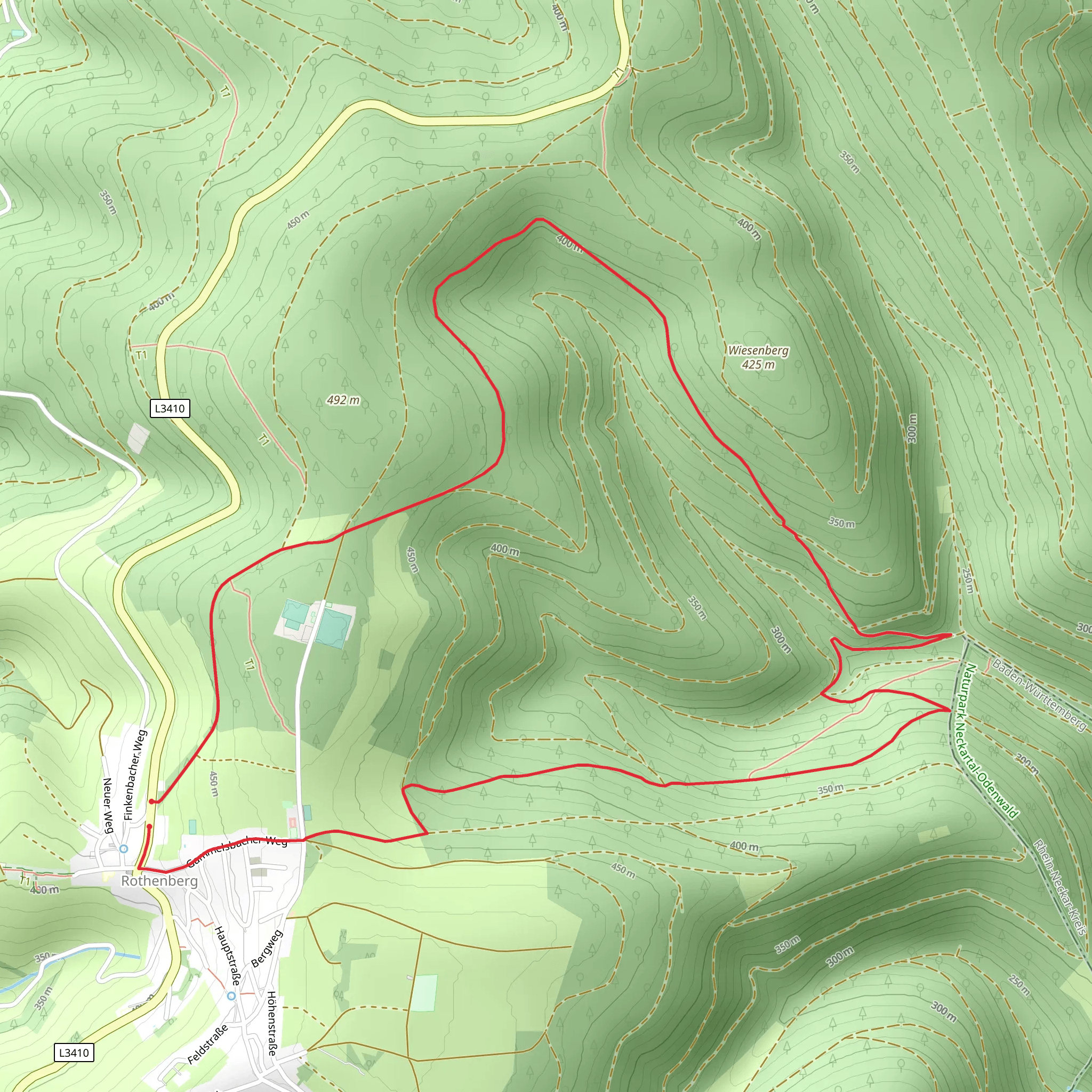 Rundwanderweg Rothenberg 2 mobile static map