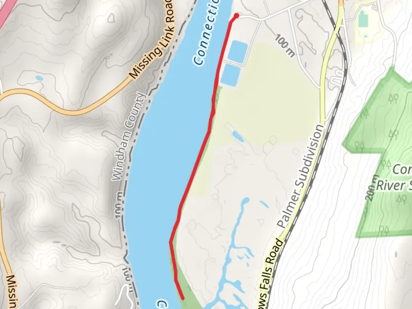 An image depicting the trail Connecticut River Trail and its surrounding area.