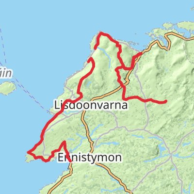 Burren Way and Cliffs of Moher 6-Day Challenging Tour (Hillwalk Tours) mobile static map