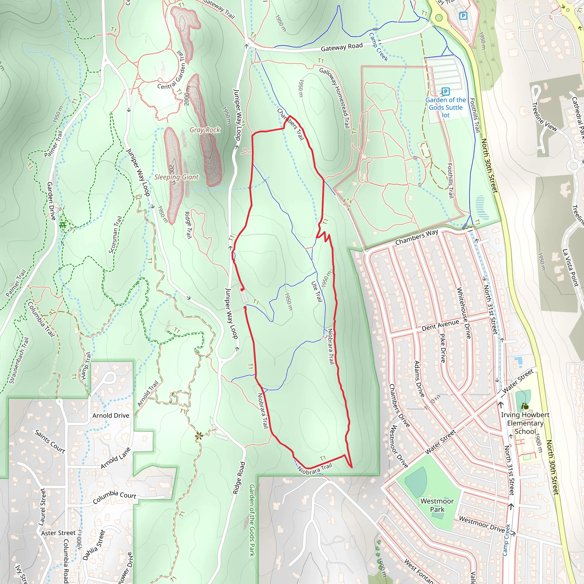 Niobrara Trail and Valley Reservoir Loop Trail mobile static map