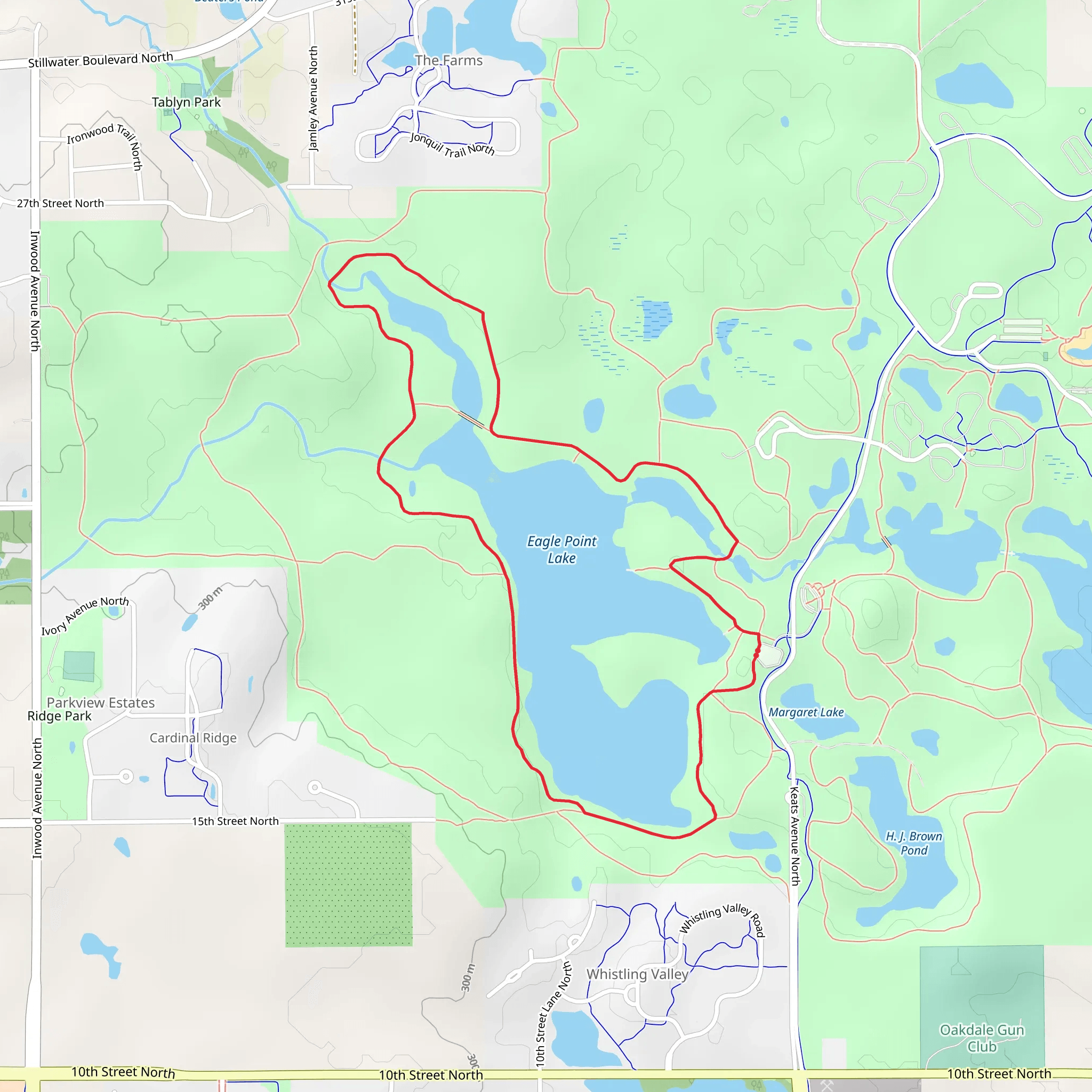 Eagle Point Loop Trail mobile static map