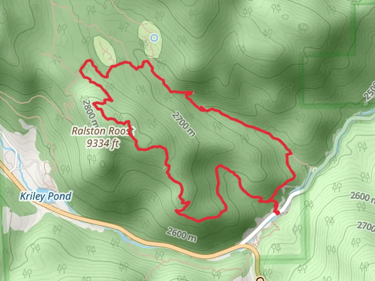 An image depicting the trail Black Bear and Horseshoe Loop Trail and its surrounding area.