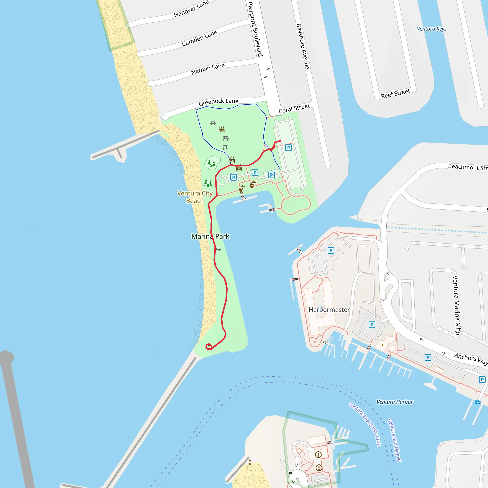 Marina Park mobile static map