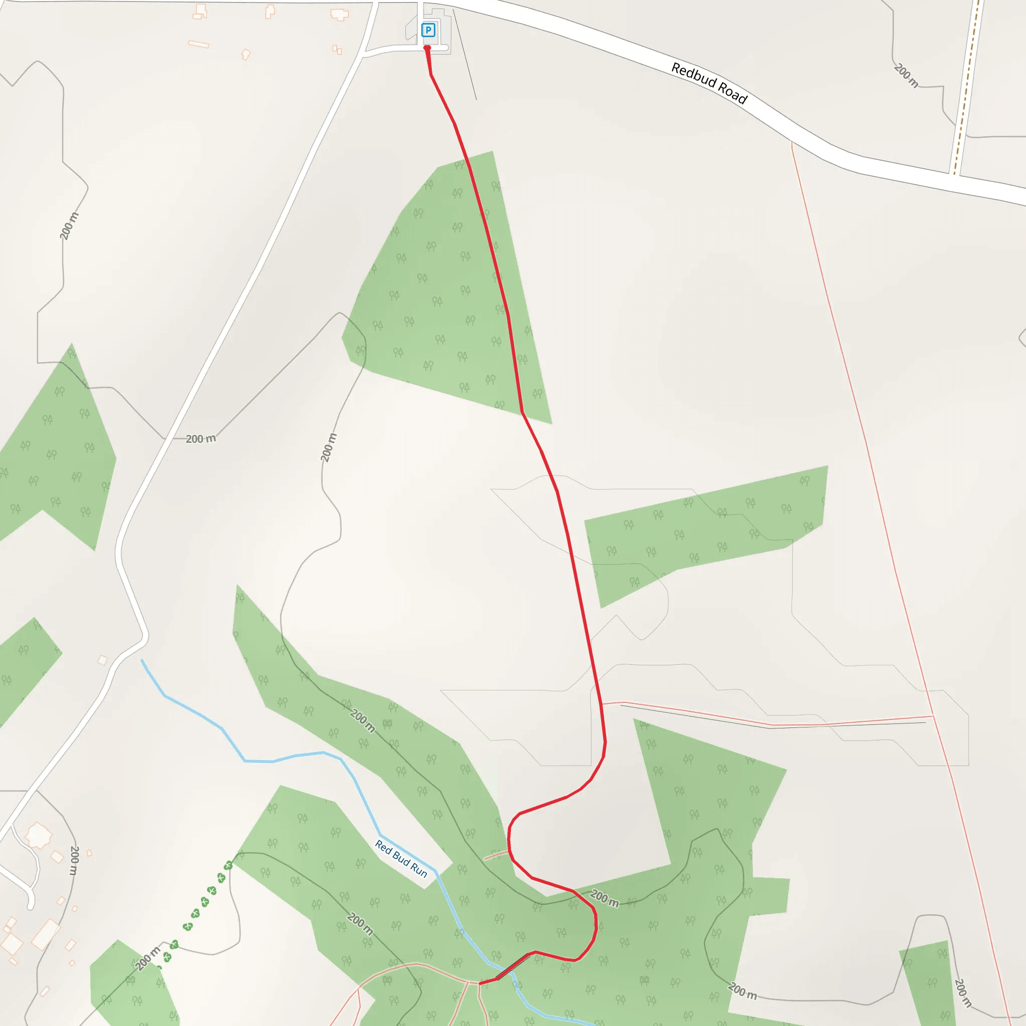 Red Bud Run Walk mobile static map