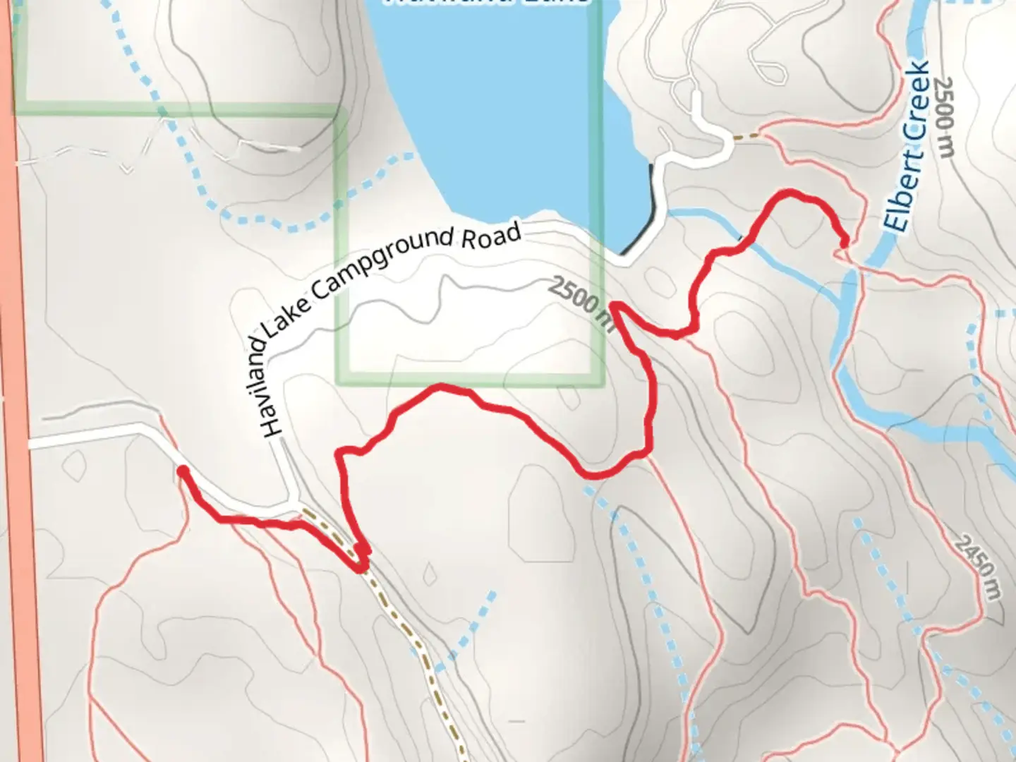 An image depicting the trail Haviland View Trail and its surrounding area.