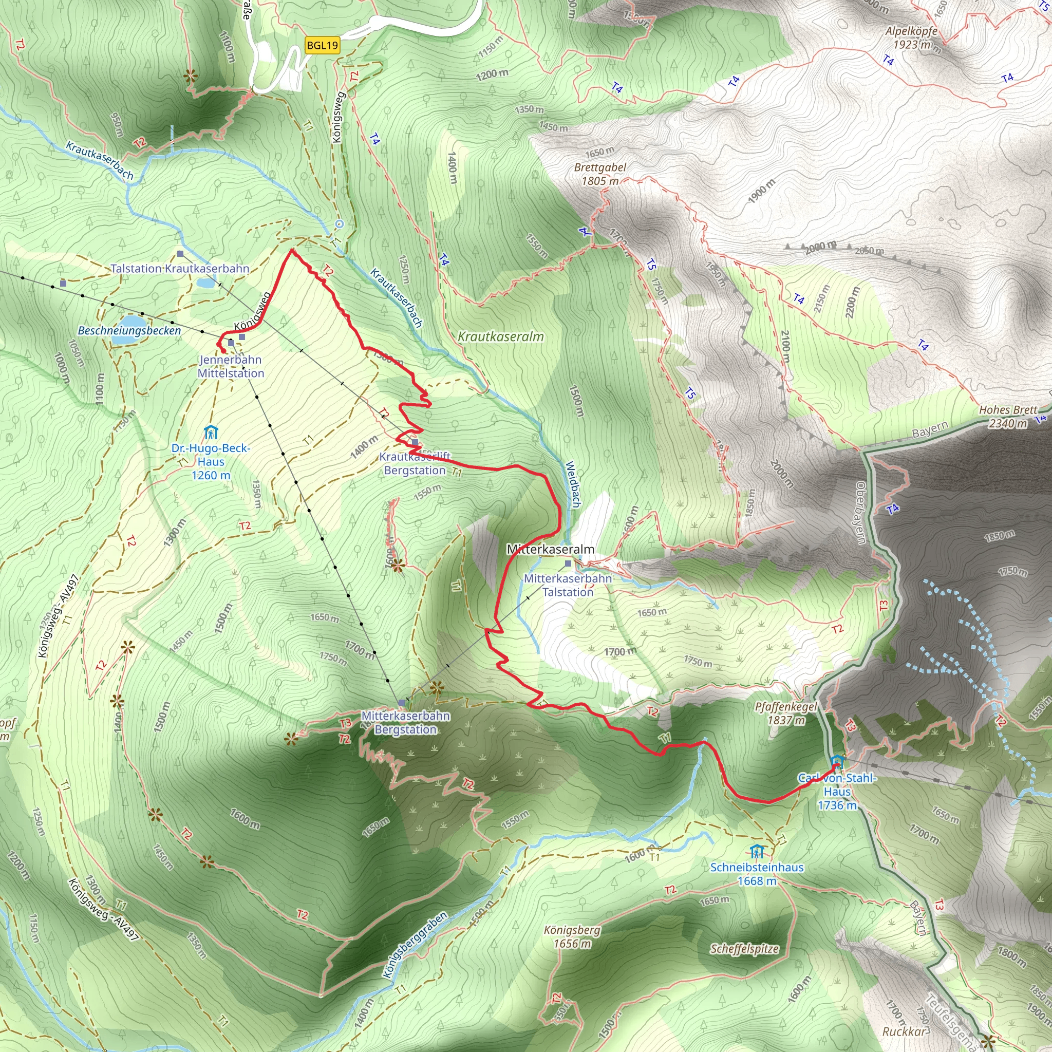 Carl-von-Stahl-Haus Walk from Halbzeit mobile static map