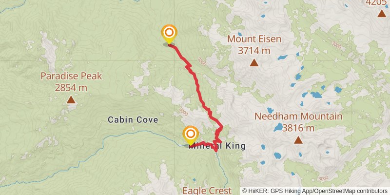 Theodore Solomons Trail stage 19 Map