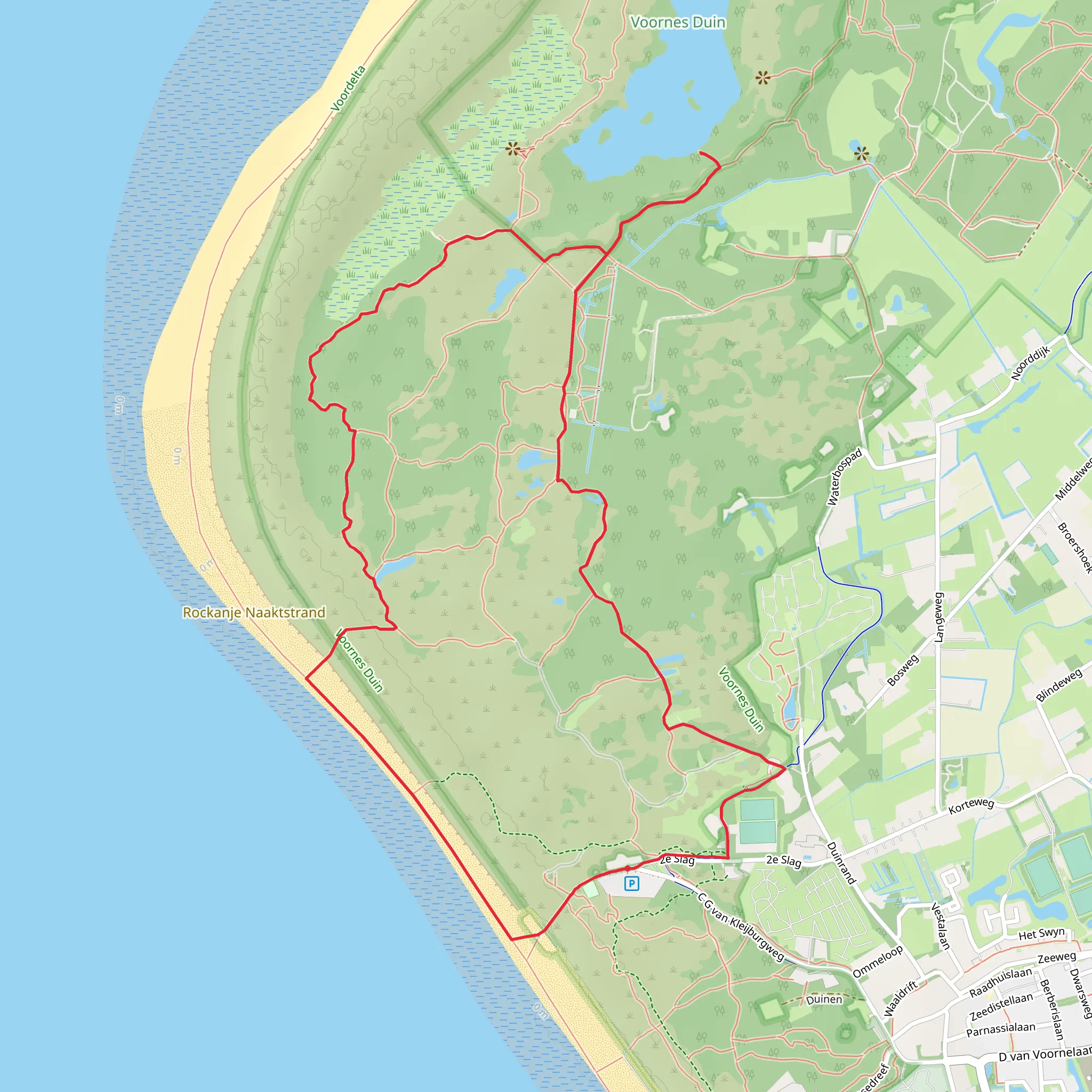 Breede Water and Voornes Duin Loop mobile static map