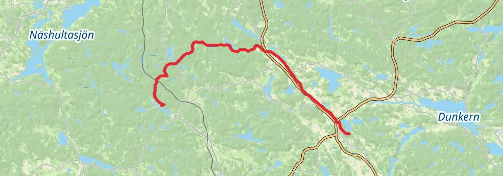 Sörmlandsleden Trail stage 12 Map