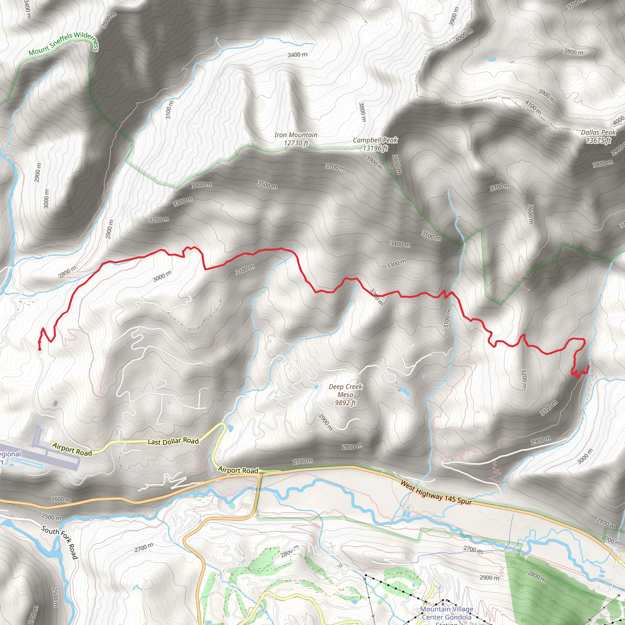 Deep Creek Trail mobile static map