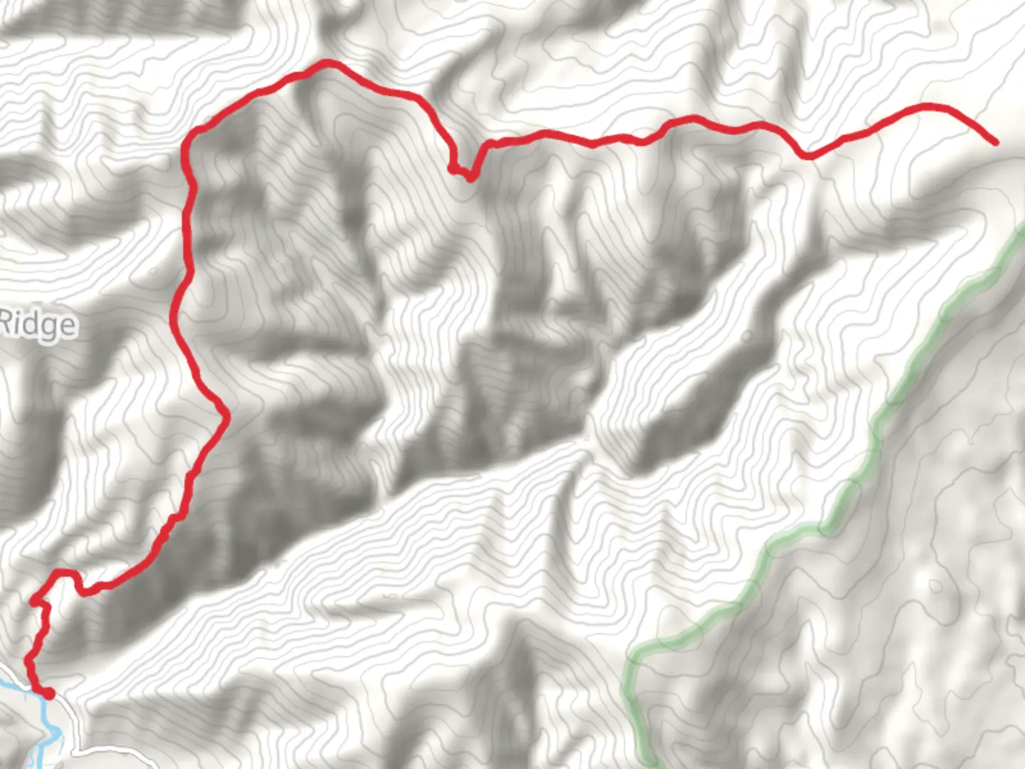 An image depicting the trail Hogback Ridge Trail and its surrounding area.