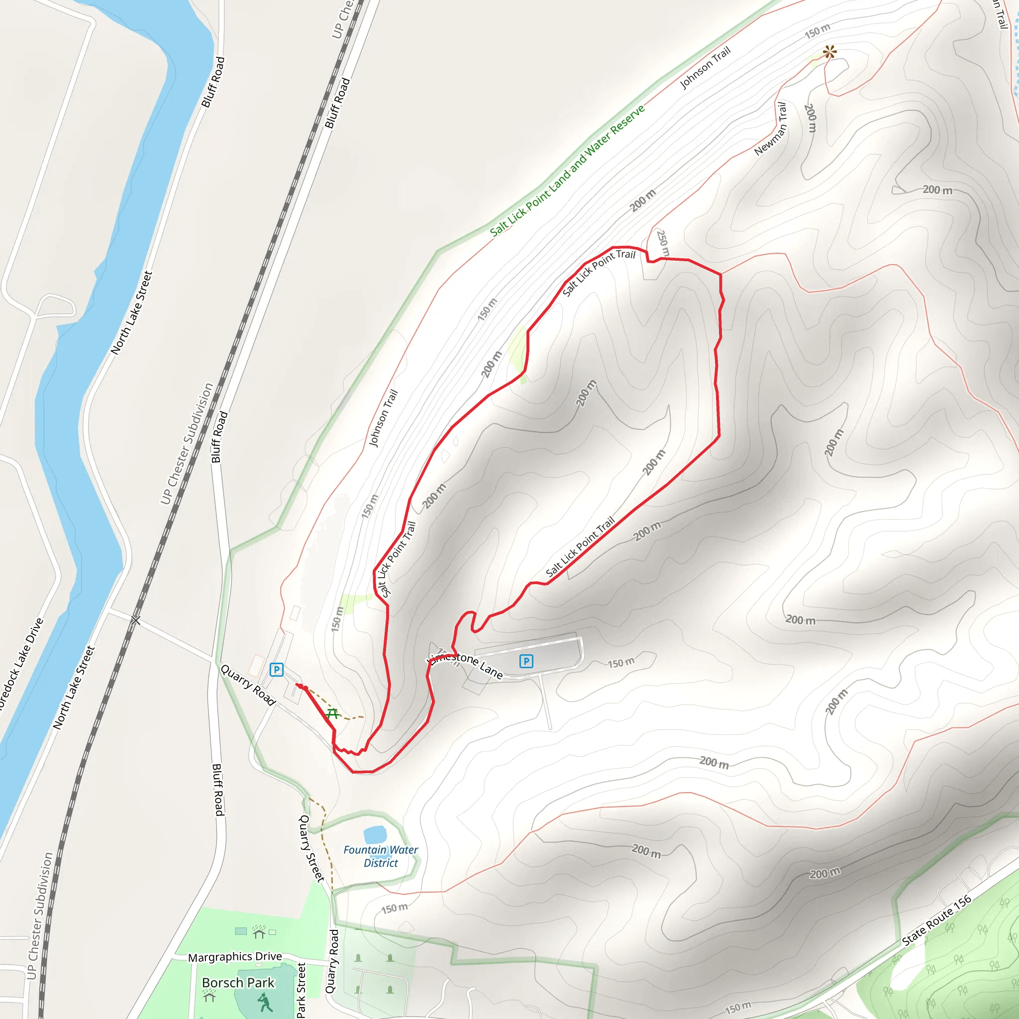 Salt Lick Point Trail Loop mobile static map