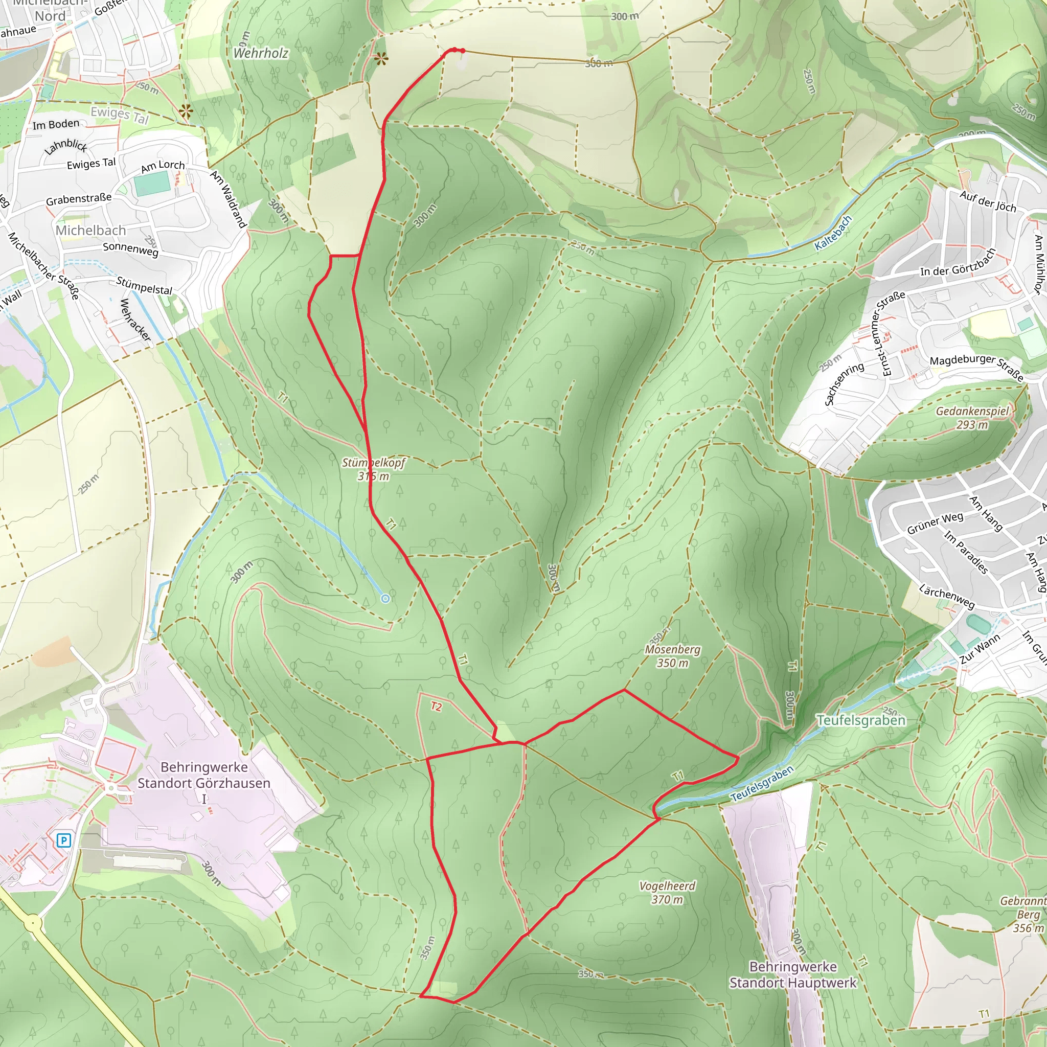 Stümpelkopf via Hessenweg mobile static map