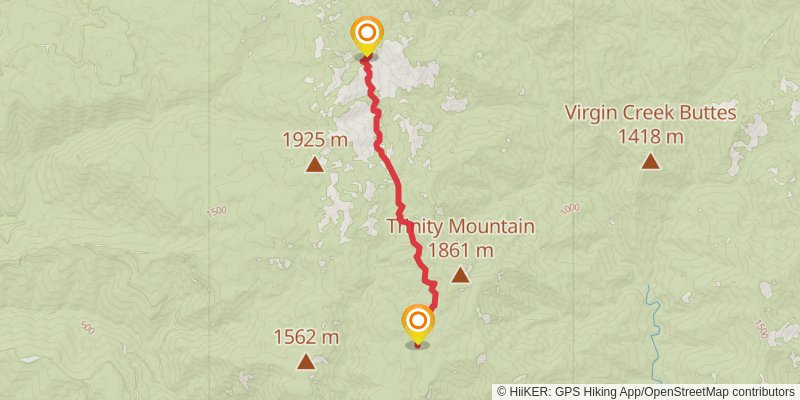 Lipps Camp Trail via Horse Ridge Trail stage 2 Map