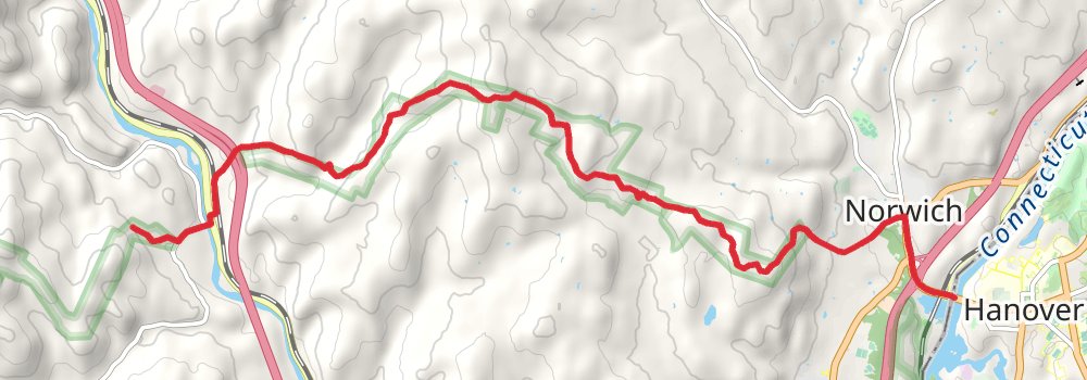 Appalachian Trail - Vermont stage 14 Map