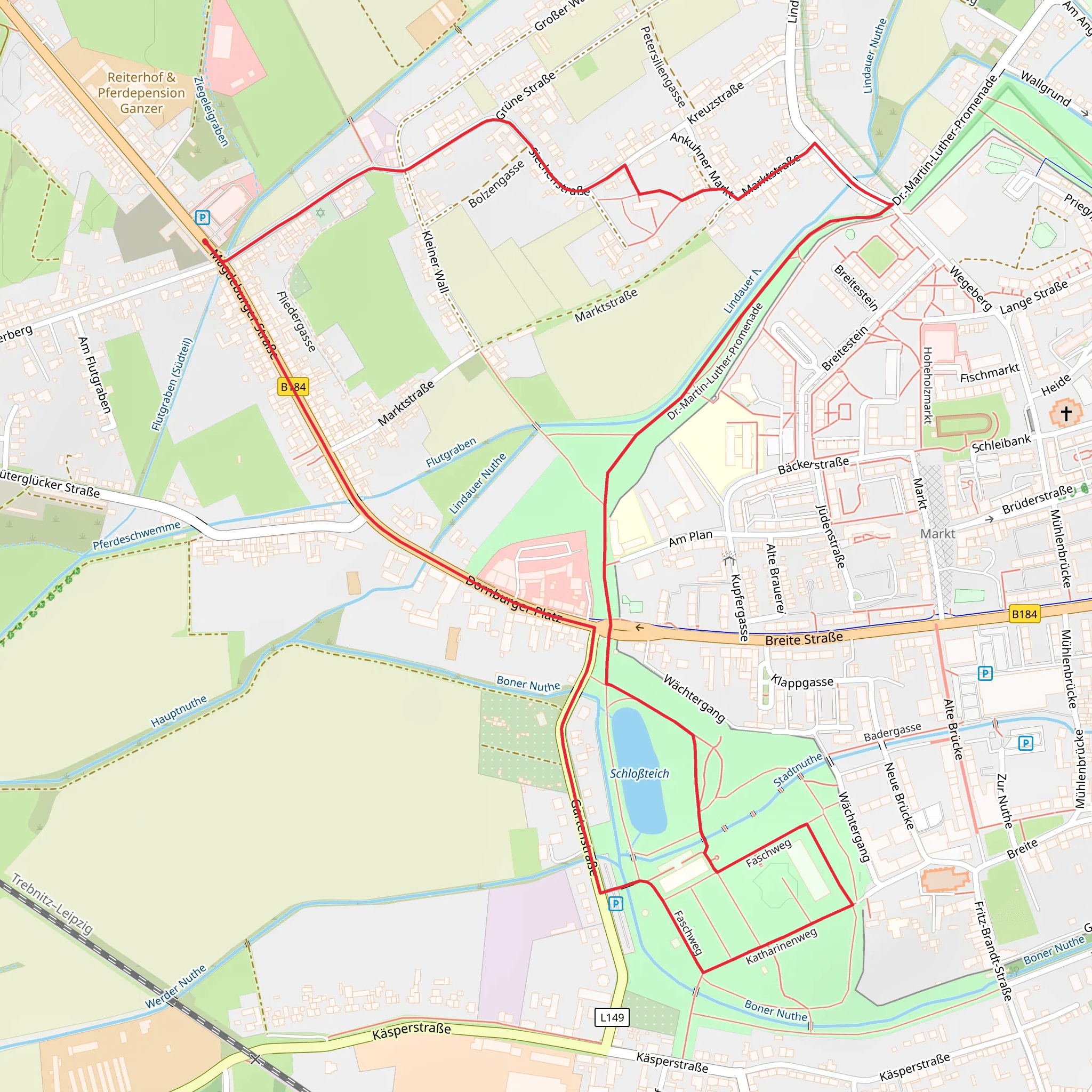 Faschweg and Katharinenweg Loop mobile static map