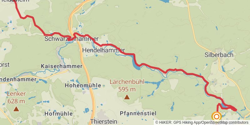 Fränkischer Gebirgsweg stage 5 Map