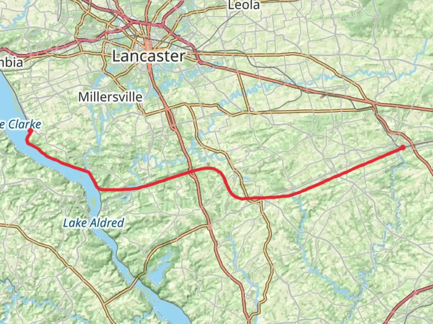 An image depicting the trail Enola Low Grade Trail and its surrounding area.