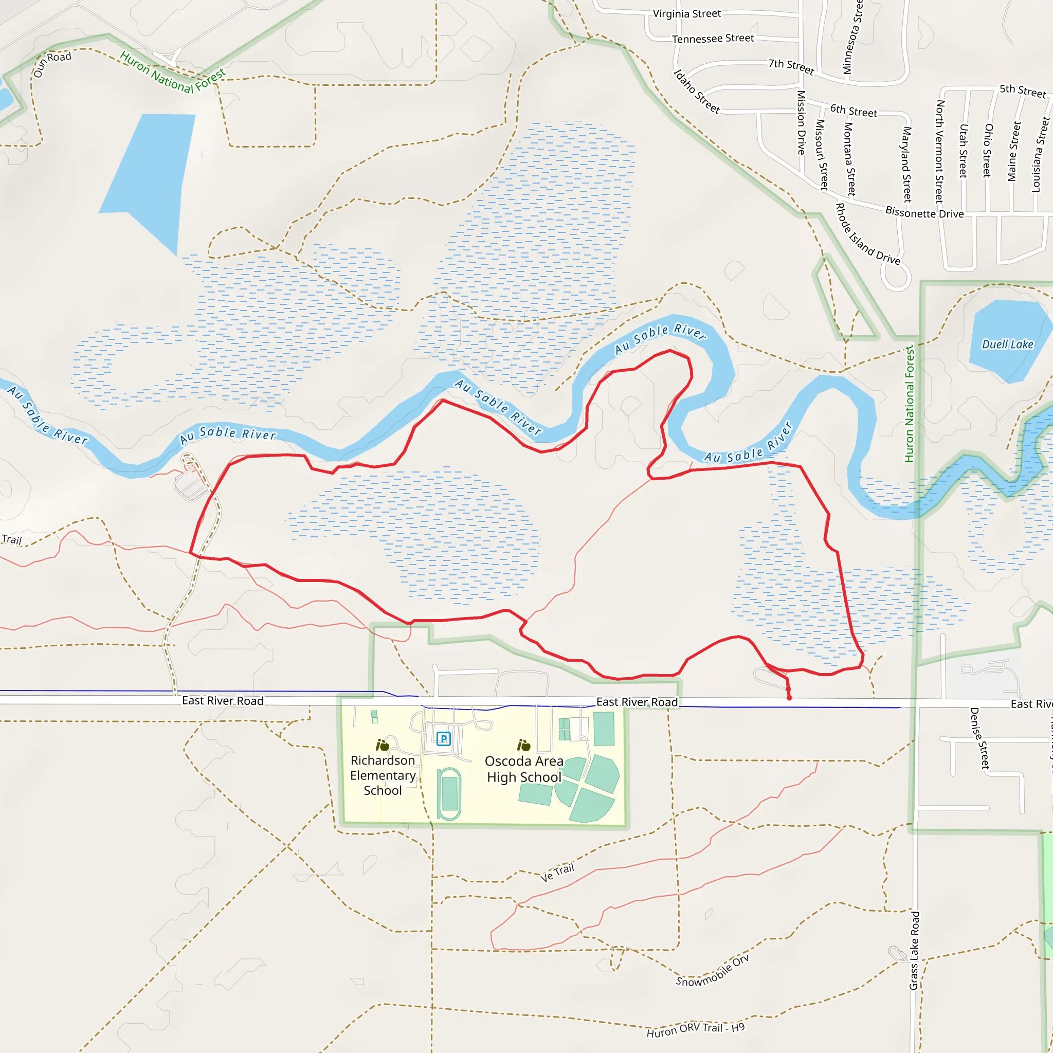 Eagle Run Loop Trail mobile static map