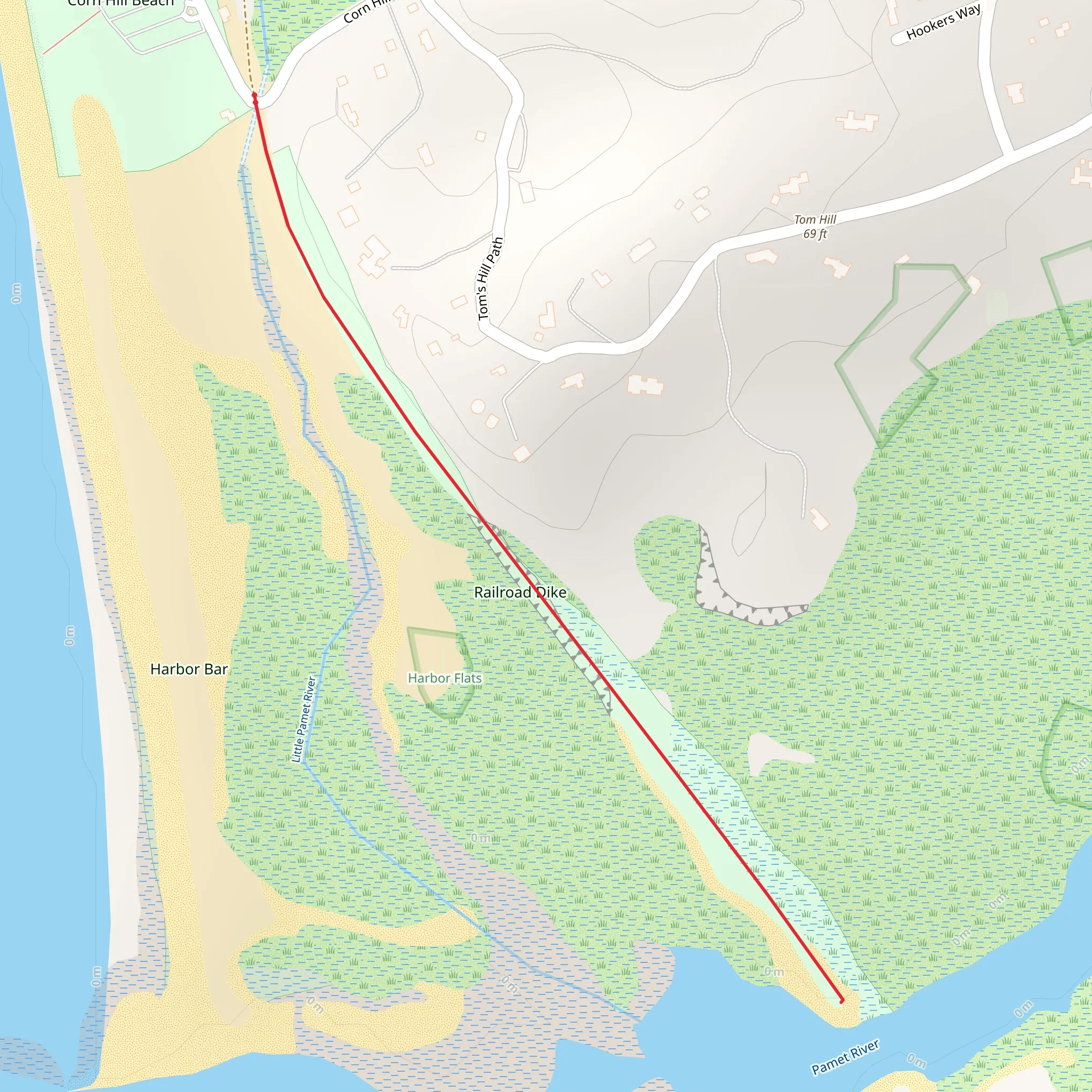 Railroad Dike mobile static map