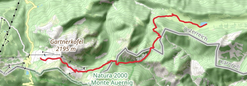 Via Alpina - Red Trail stage 20 Map