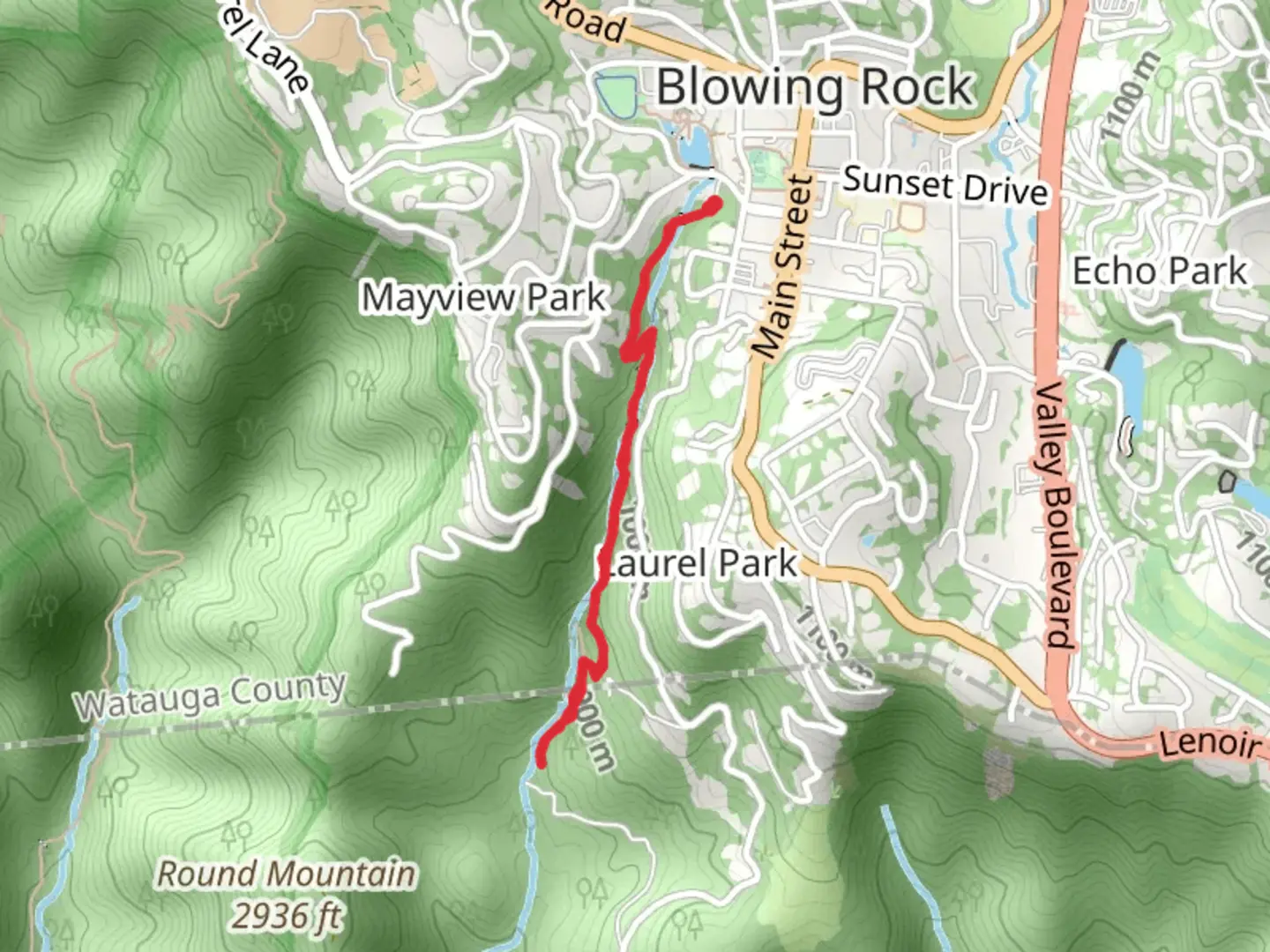An image depicting the trail Glenn Burney Trail and its surrounding area.
