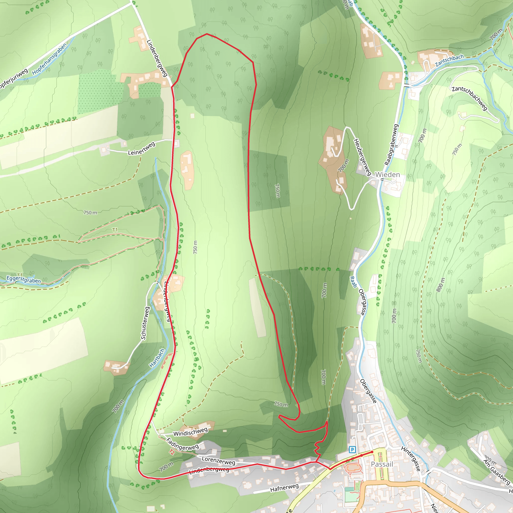 Passail to Lindenberg Loop mobile static map