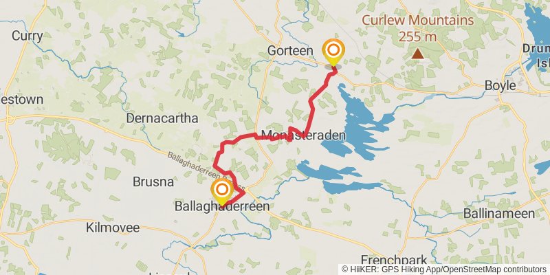 Lung Lough Gara Way stage 2 Map