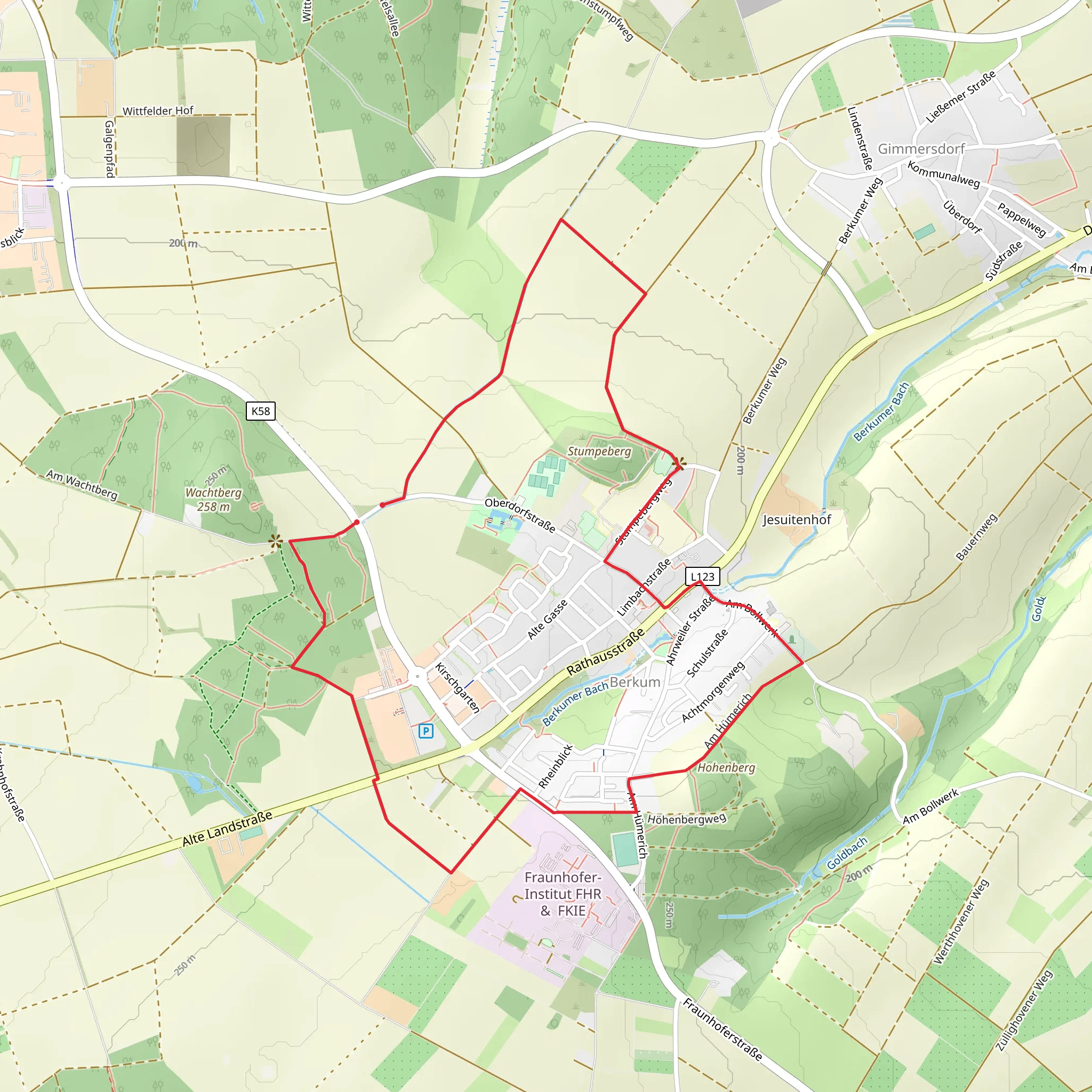 Berkum Loop mobile static map