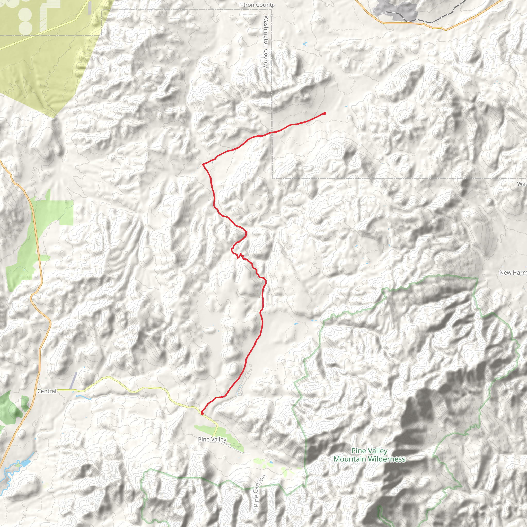 Pinto Creek Walk mobile static map