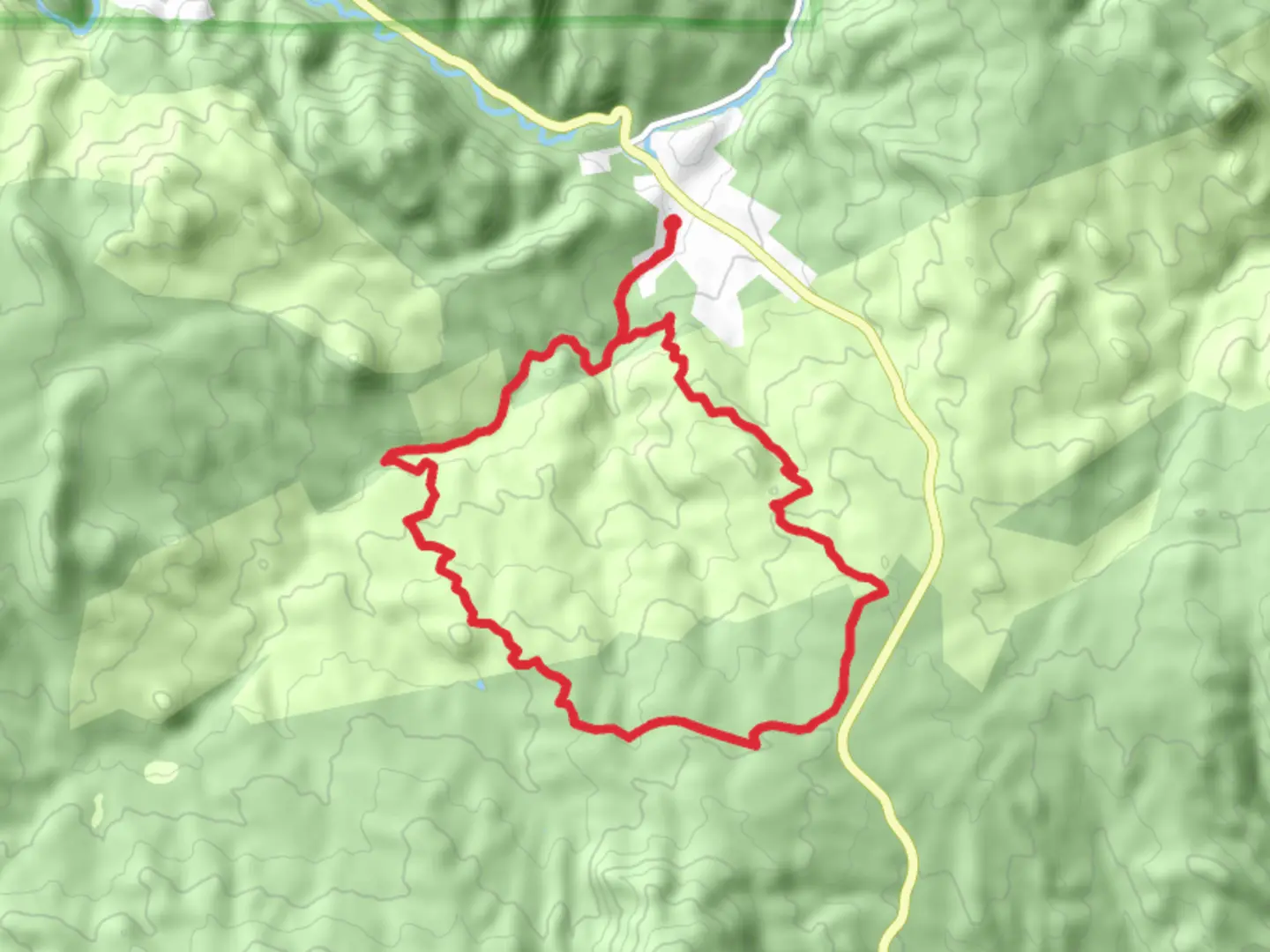 An image depicting the trail Nice Kitty and Shinglemill Loop Trail and its surrounding area.