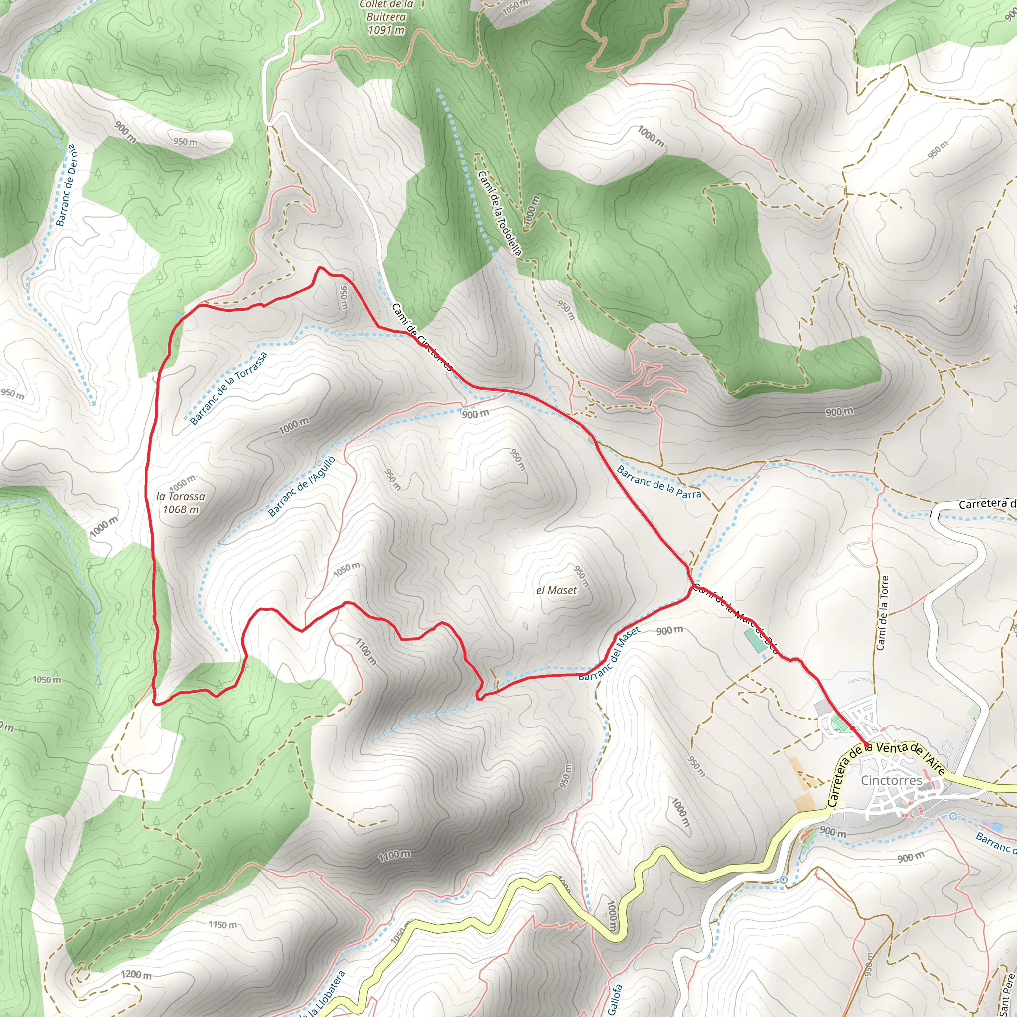 Cinctorres - Els Bassis SL CV 033 mobile static map