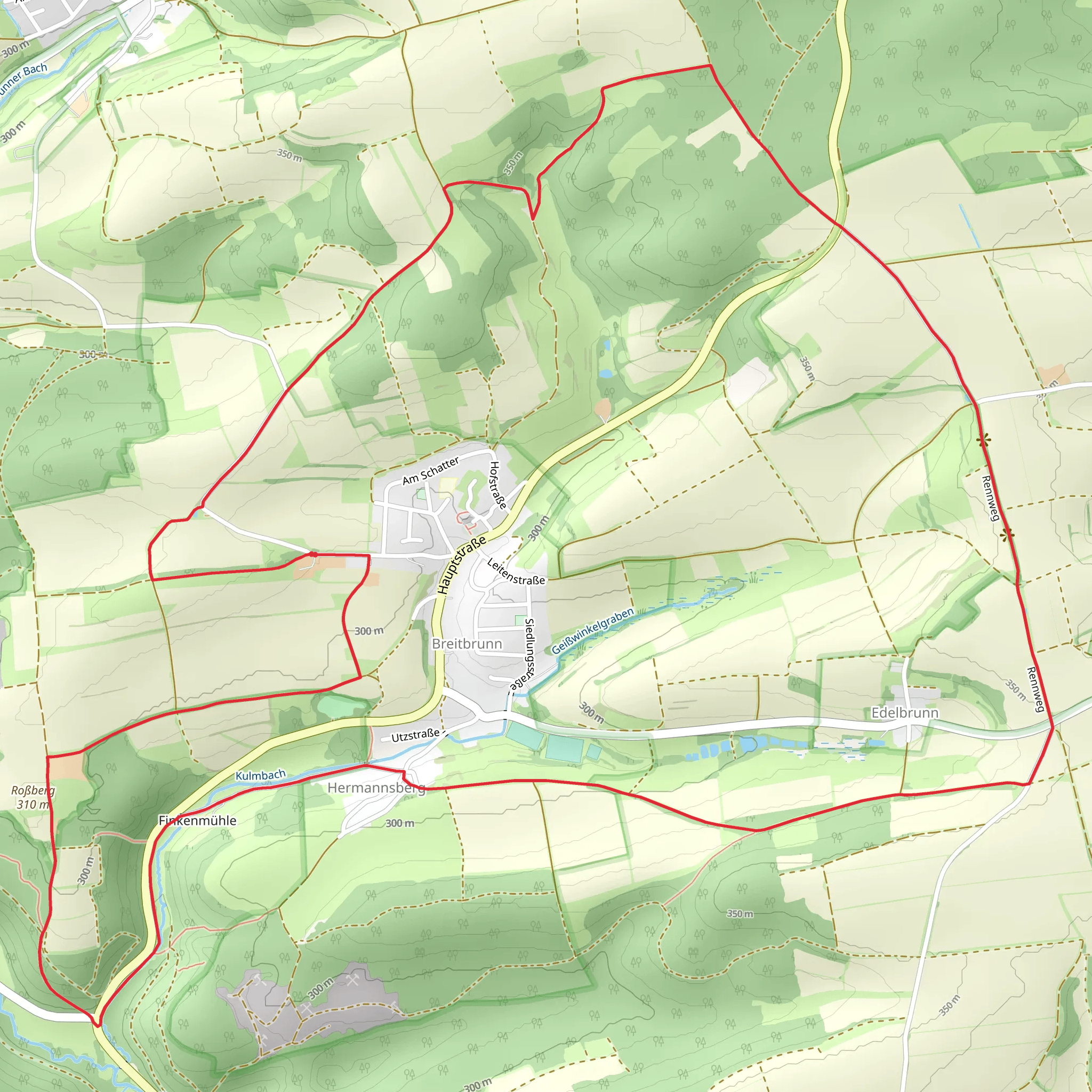 Lauftour BRB 2 mobile static map