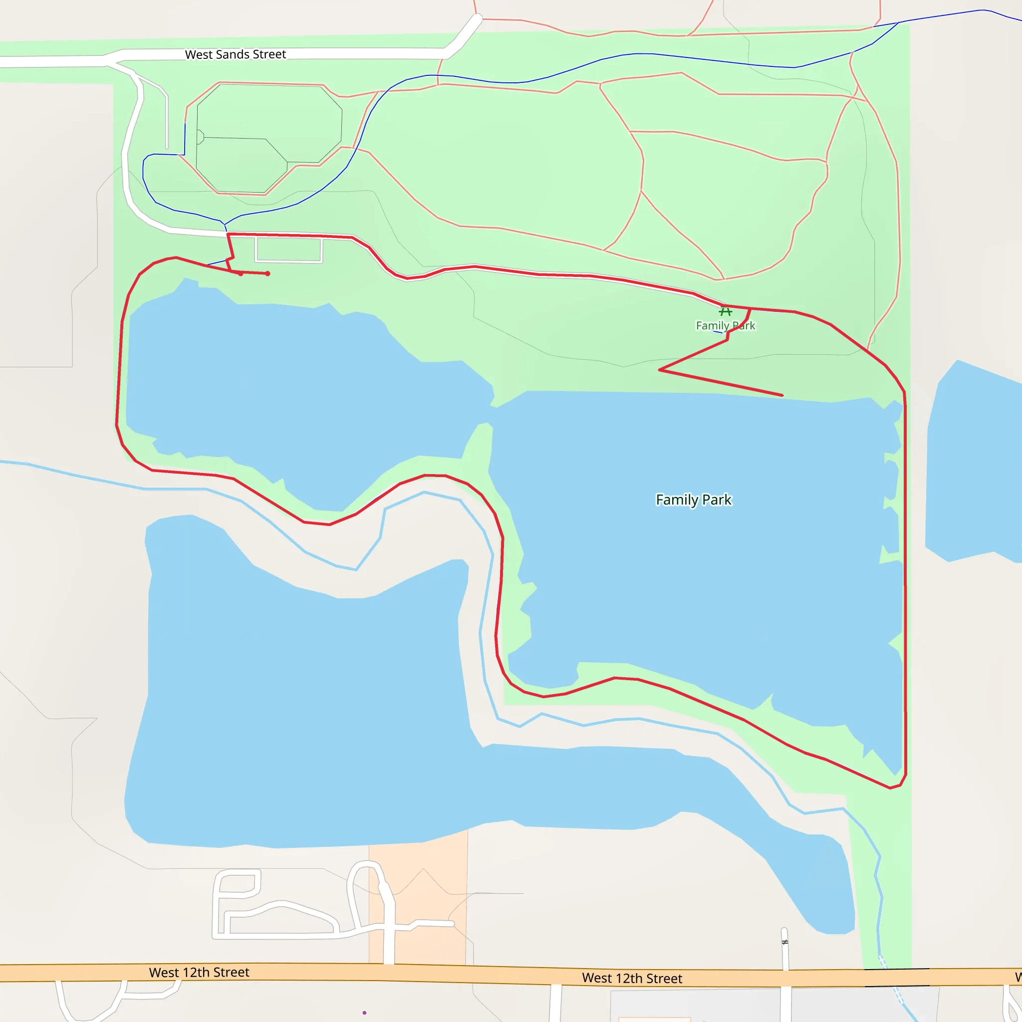 Family Park Loop mobile static map