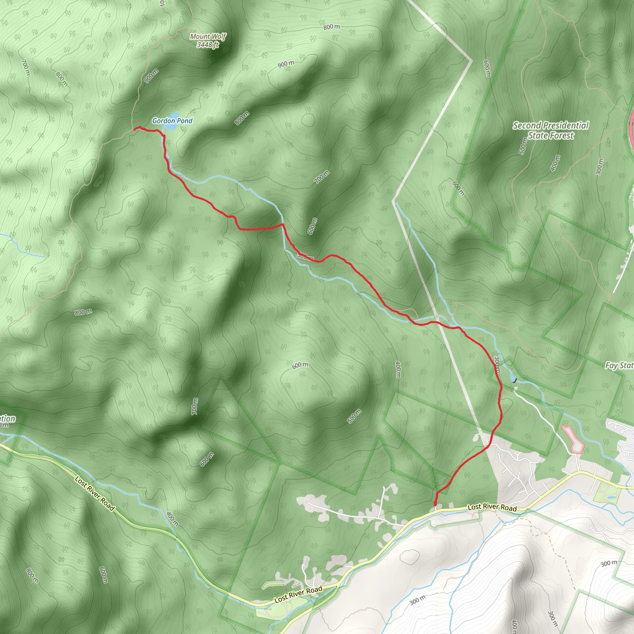 Gordon Pond Trail mobile static map