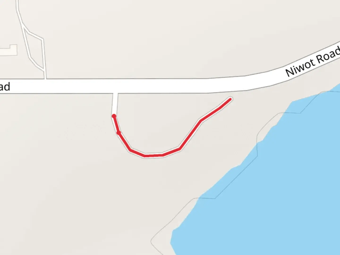 An image depicting the trail Niwot Road and its surrounding area.