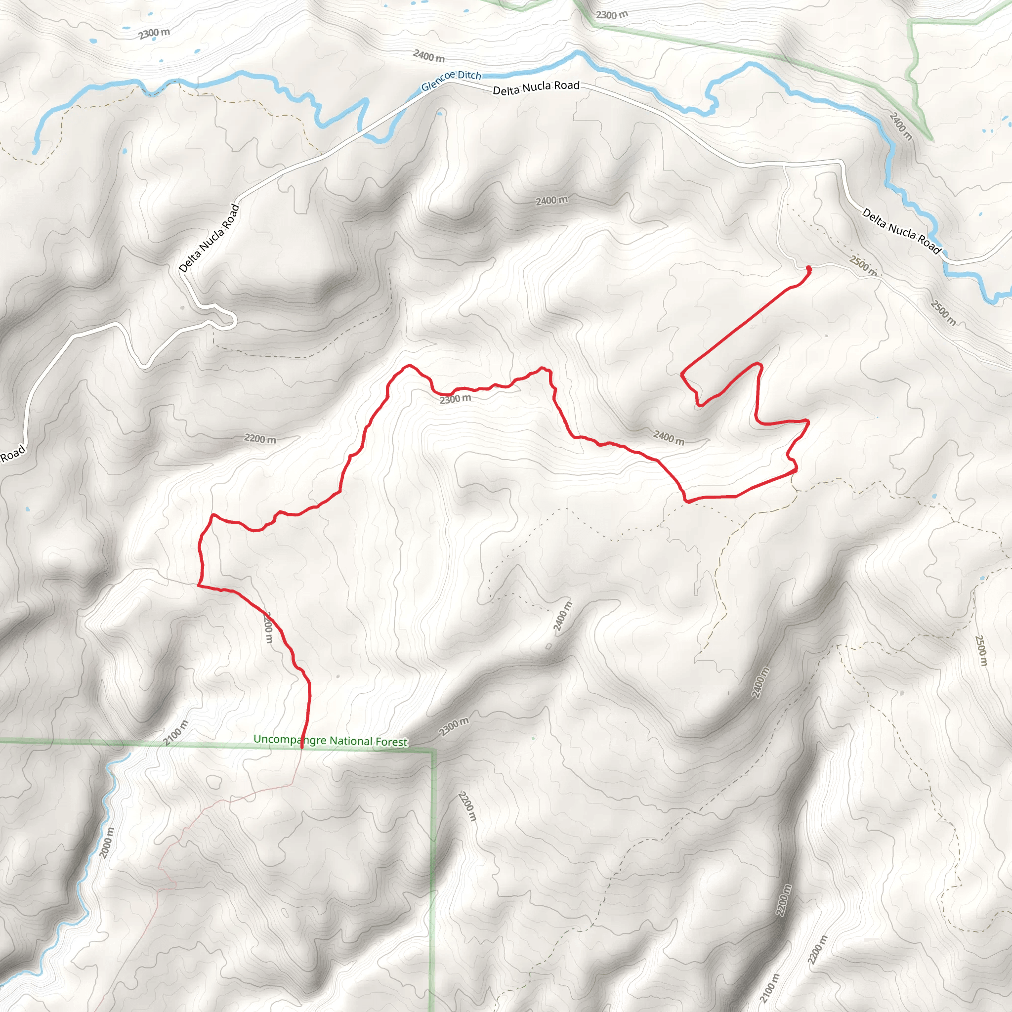 Bucktail Creek Trail mobile static map