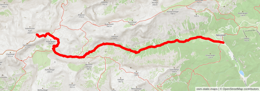 Northern Alpine Trail stage 7 Map