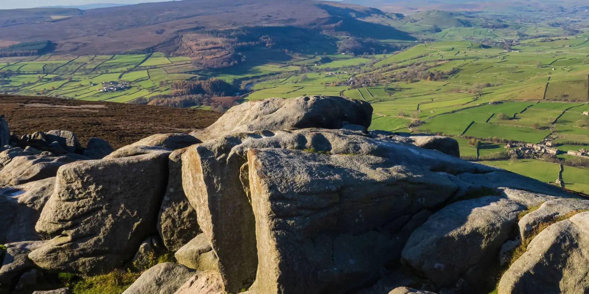 An image depicting the trail Valley of Desolation and Barden Fell and its surrounding area.