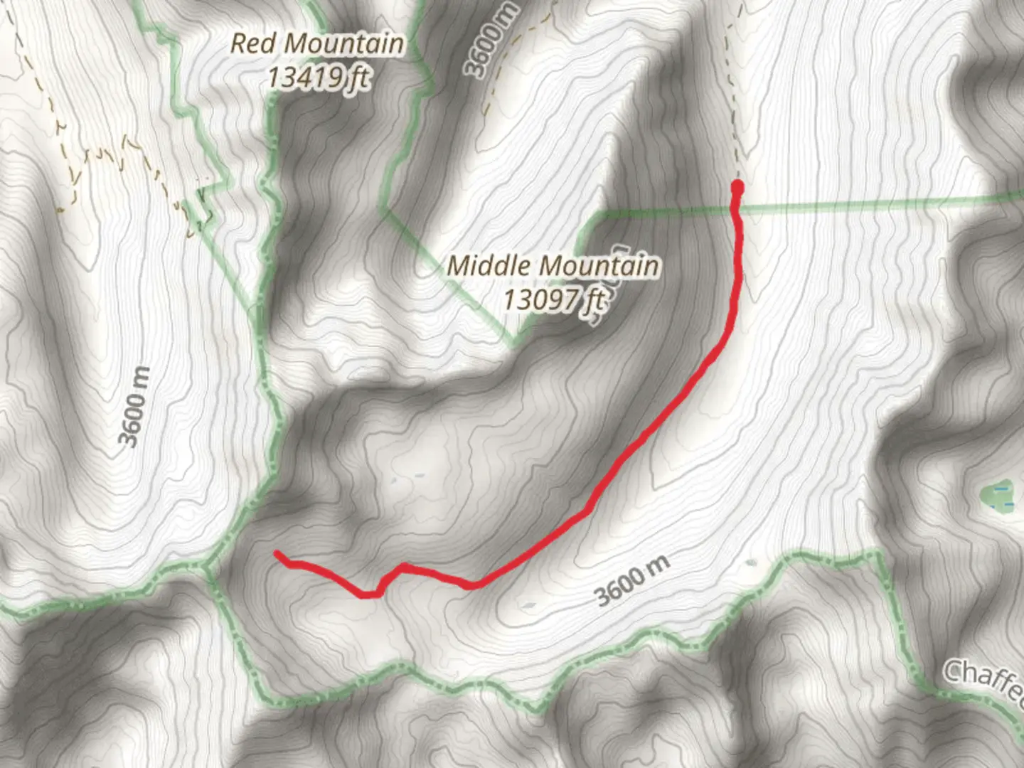 An image depicting the trail Walk along South Fork Lake Creek and its surrounding area.